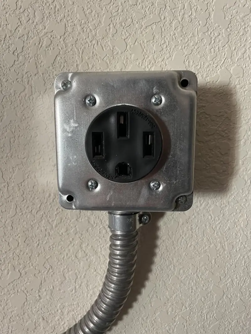 NEMA 14-50 outlet installed for Smart Home Electrical in Wyoming